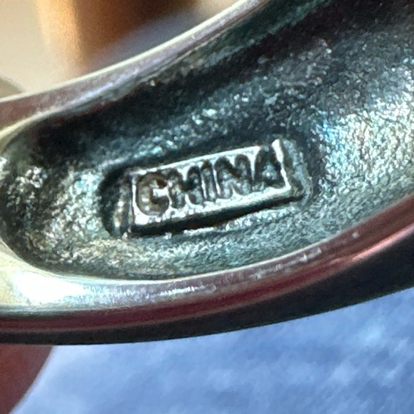 Vintage 925 Stamped Sterling Silver & Jade Jadeite Cabochon Ring Size 8 - Picture 7 of 13